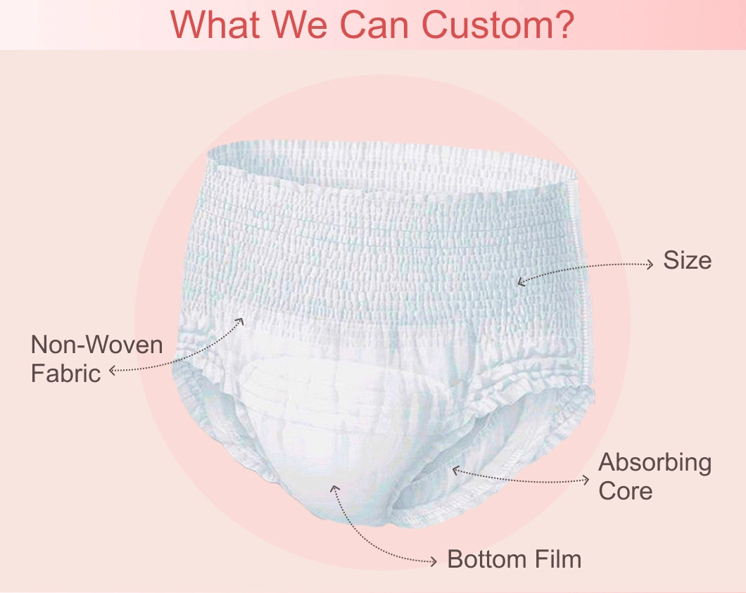 Wholesale High Quality Disposable Menstrual Pants Super Absorption Woman Sanitary Napkin Pants