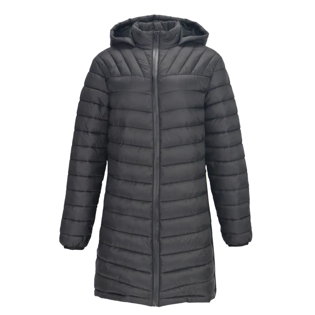 Ladies 20d Soft Shell Lightweight Soft Fur Lined PP Padding (faux-down) Jacket Winter Coats Long Jacket