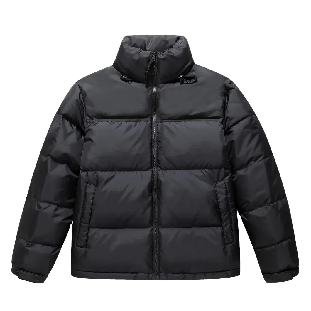 Black Cold Weather Winter Bubble Coat for Men High Quality Puffer Down Jackets