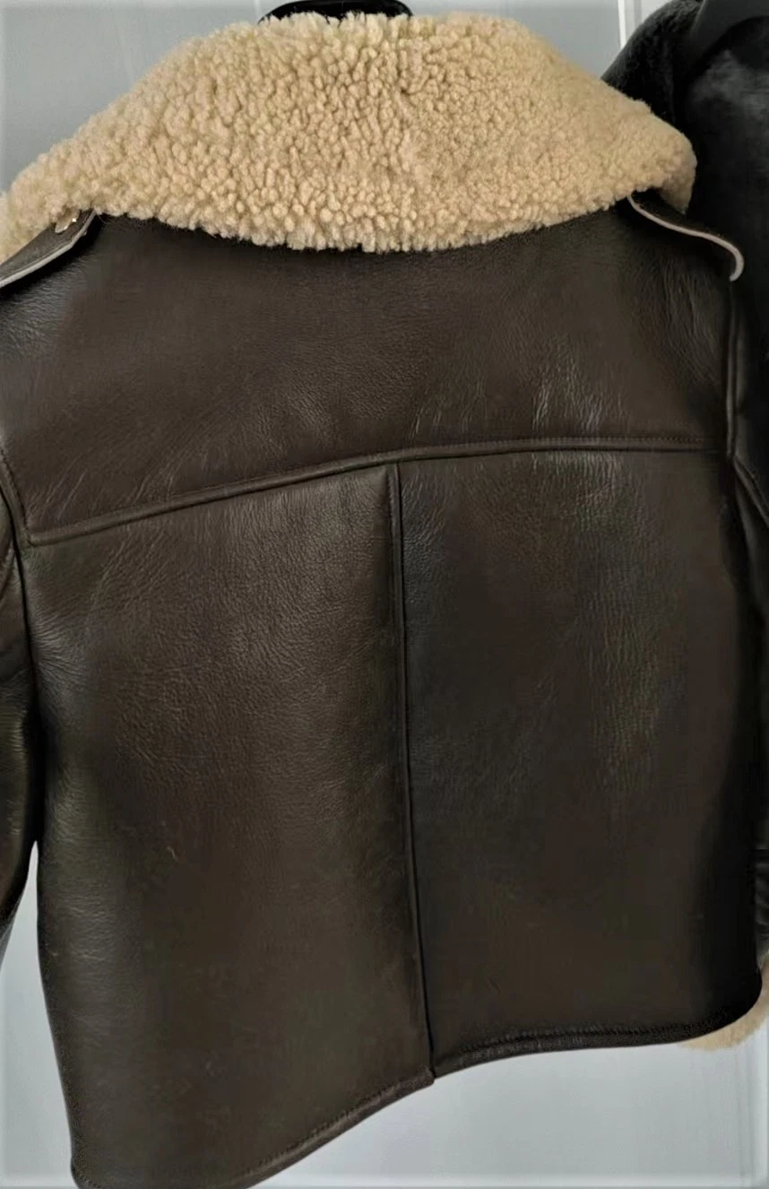 Factory Sale Real Lambskin Shearling Fur Coats Warm Jacket for Men