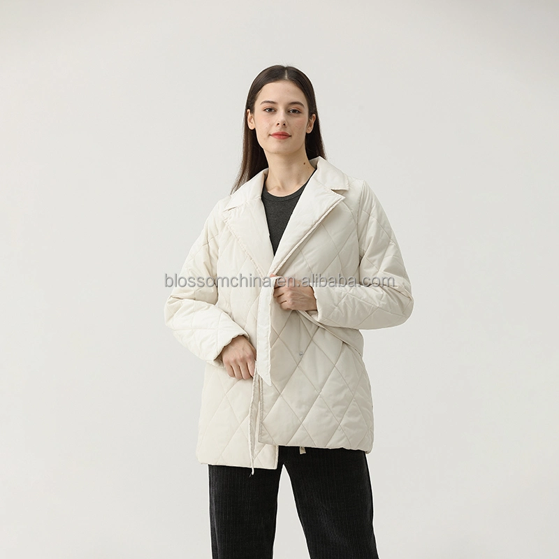 Casual Ladies Coats Winter Long Cotton Padded Jacket Slim Warm Women Long Coat