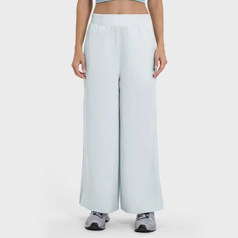 Women&prime;s Casual Business Work Trousers Baggy Pants Quick Dry Long Palazzo Pants