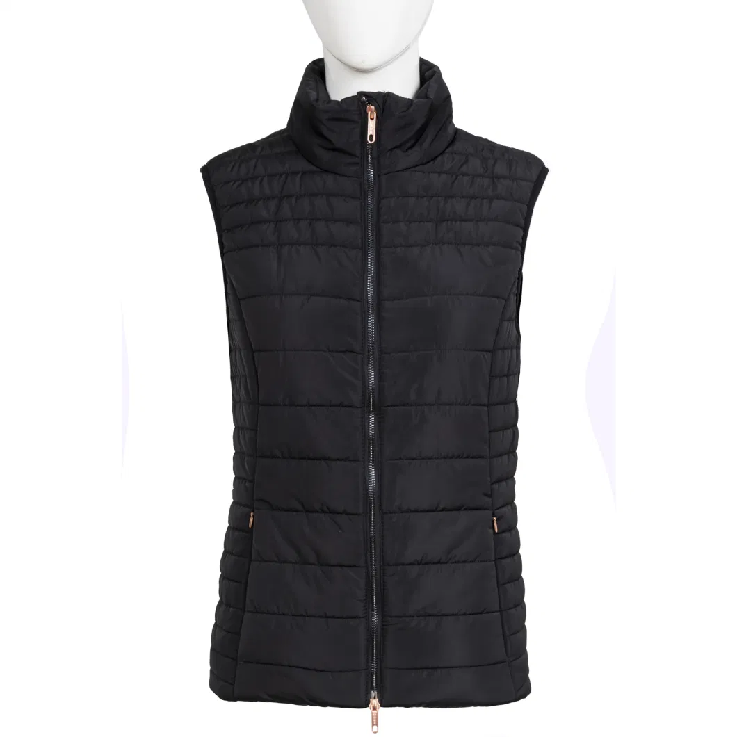 Wholesale Winter Padded Quilted Insulated Women&prime;s Fake Down Vest