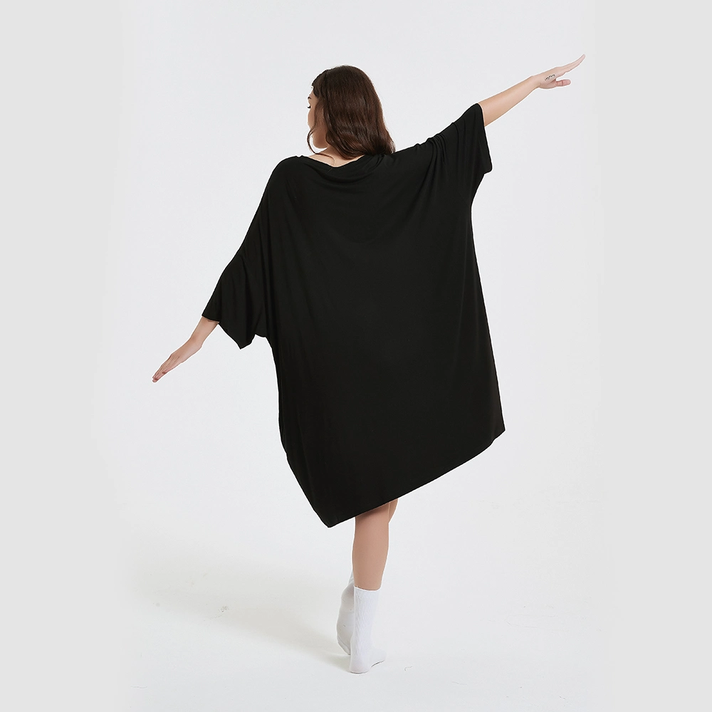 Original Factory Soft Bamboo Pajamas Long Sleeve Night Oversize T-Shirt Comfortable Sleepwear Sleep Dress Sleep Tee