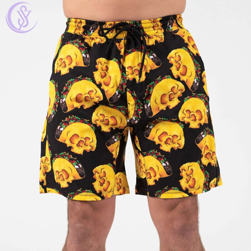 Custom Logo Design Summer Sublimation Wet Men&prime; S Board Beach Shorts Swim Trunks Short