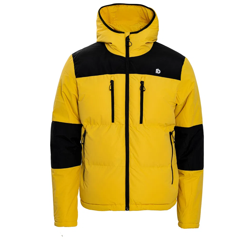 Hooded Puffer Jacket for Men in Heather