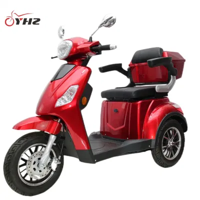 2024 Hot Selling CE Elderly Electric Mobility Scooter 3 Wheels Motorcycle 650W 800W 1000W Disabled Tricycle Handicapped Vehicle E-Bike with Rear Box