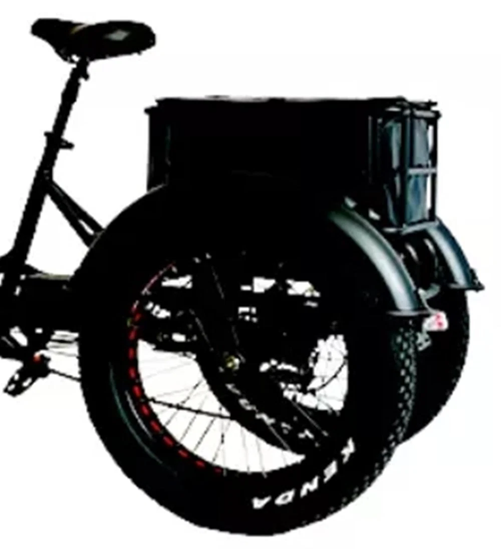 Folding Bike 3 Wheels Electric Moped E-Bike