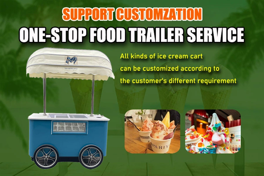 2024 Hot Sale OEM Electric Cargo Three Wheel Ice Cream Bike with Good Price