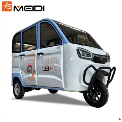 Meidi Cheap OEM Baja velocidad 35km/H 48V 60V 800W 1000W 1200W pasajeros cerrado Nuevo Tricycle eléctrico