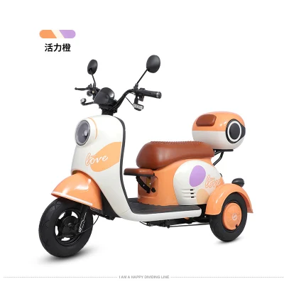 Ancianos Discapacitados triciclo 800W de tres ruedas Scooter eléctrico de tres ruedas para el pasajero