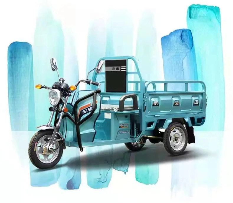 Mini Electric Tricycle Cargo Folding Tricycle with Passenger Seat