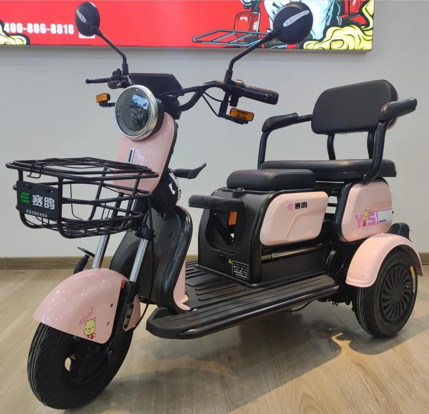 Saige Electric Elderly Tricycle with 500W Motor and Reverse Gear