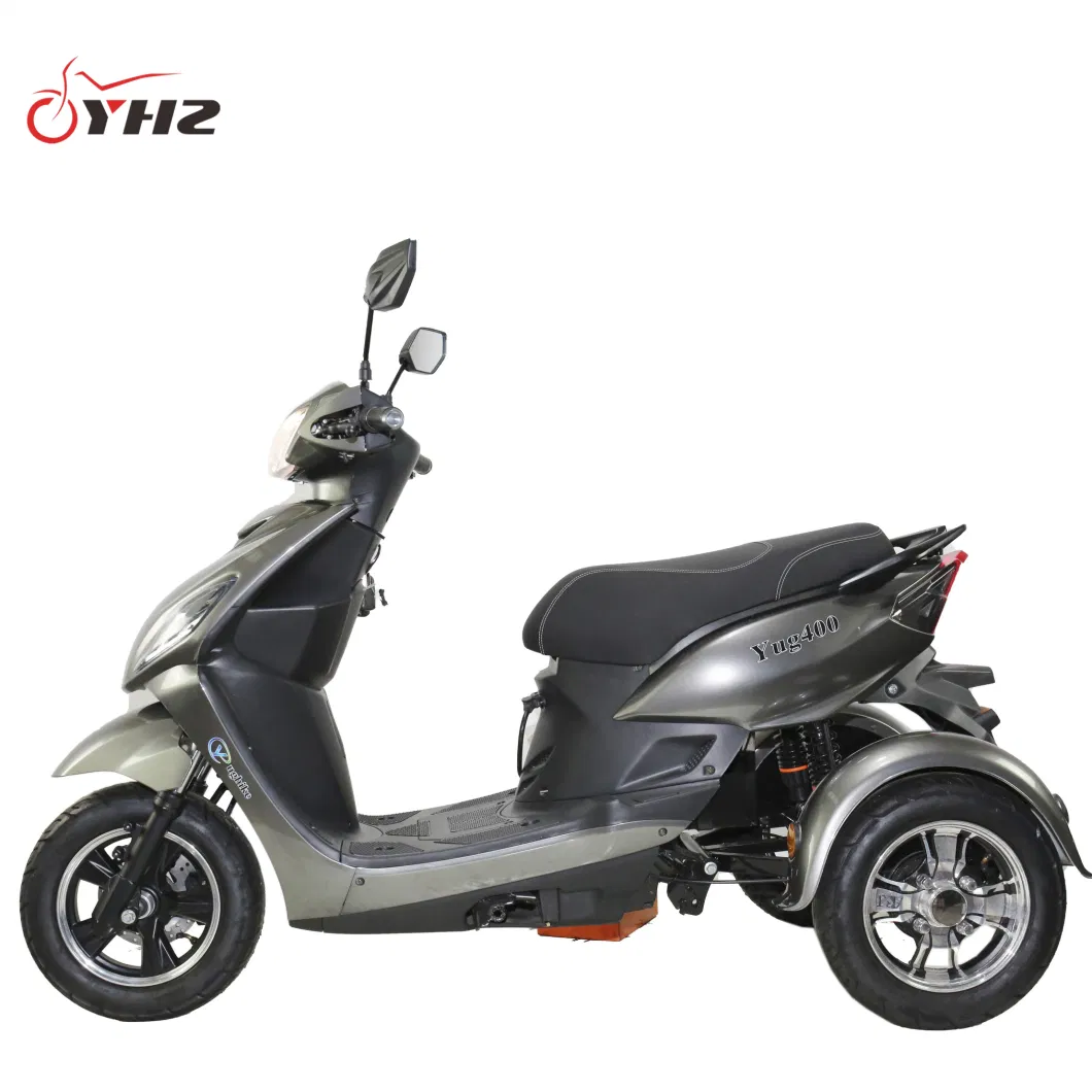 3-Wheel Adult Powerful Mobility Scooter Moped Electric Motorcycle 650W 18*9.5inch