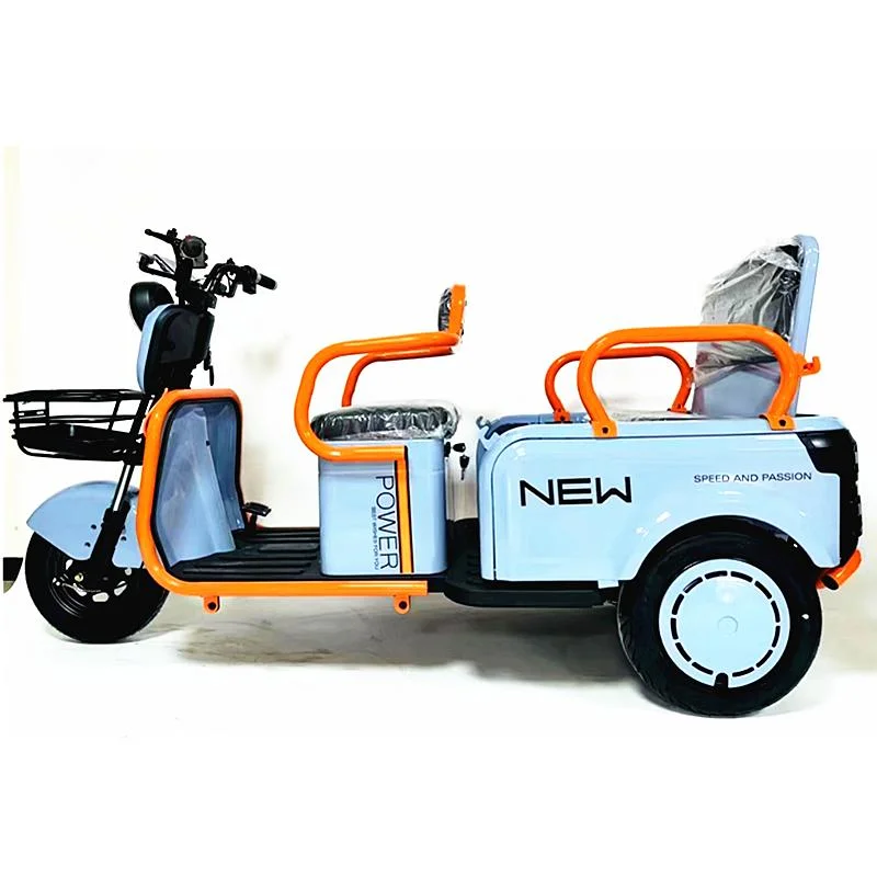 Electric Passenger Tricycle Cargo Car 3wheel Motorcycle 2 Seat Electric Farm Tricycle