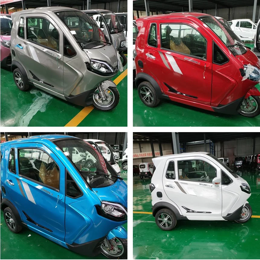 Saige 1200W 3 Seats 3 People 51km/Hr Max Speed 60V52ah Lead Acid Battery Electric Tricycle with Reverse Camera and Heater