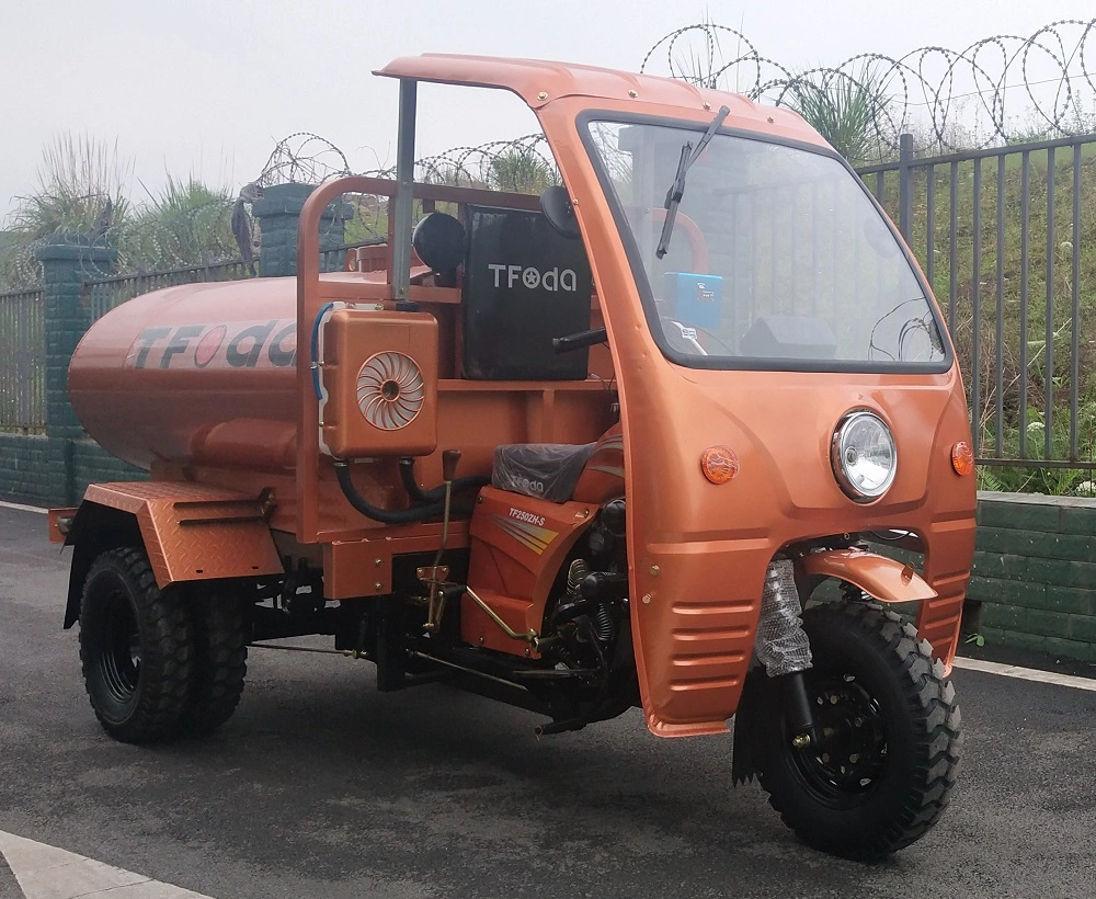 Motorcycle Auto Rickshaw Tricycle Electric Vehicle 3 Wheel Motorcycle Motor Tricycles Water Tank Transport Water Five Wheel Solor Electric Tricycle