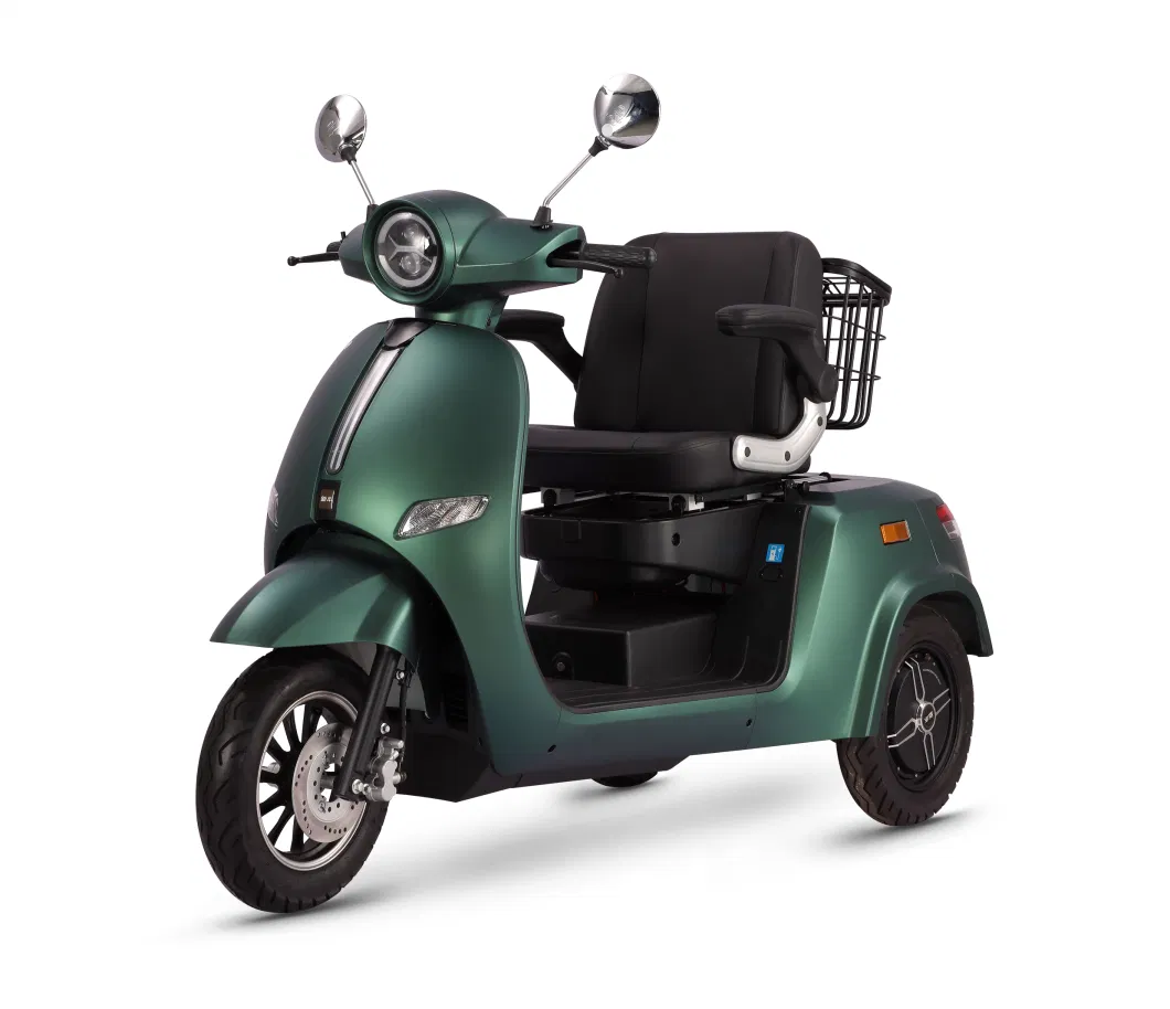 Battery Powered 60V Transport Cargo Electric Tricycle with Driving Cabin Optional Cargo Trike Golf Cart