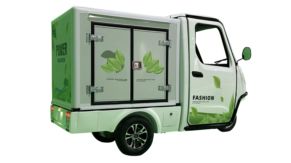 Eco-Freindly Cargo Electric Tricycle Equipped with Closed Cabin