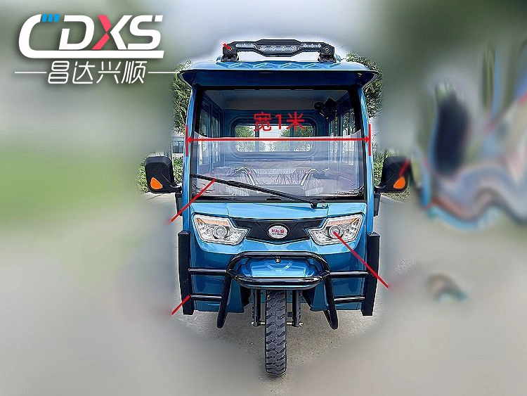 Adult Electric Tricycle Three Wheel Household Passenger and Cargo Tricycle Hill Climbing High-Power Electric Suitable for All Kinds of Roads Metal Body