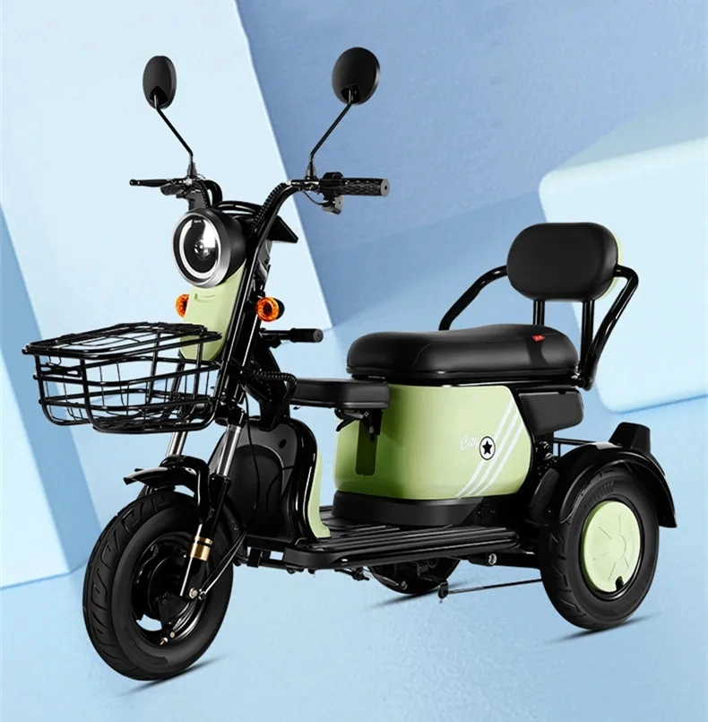 Good Quality Adult Aluminum Alloy 600W Electric Cargo Trike Vehicle Electric Tricycle for Seniors