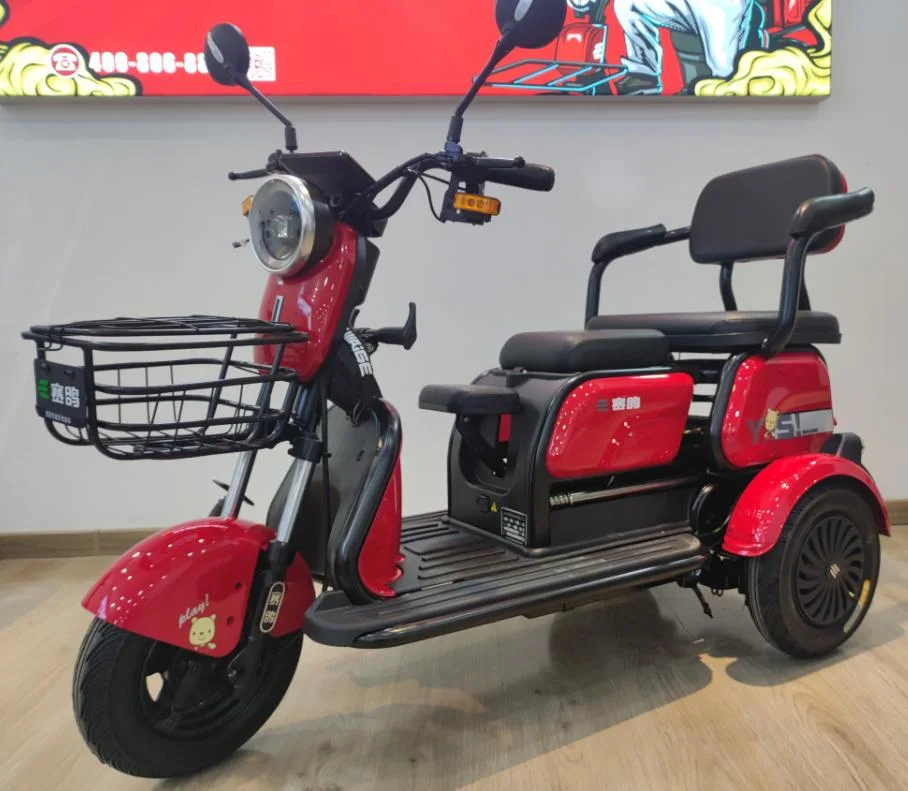 Saige Electric Elderly Tricycle with 500W Motor and Reverse Gear