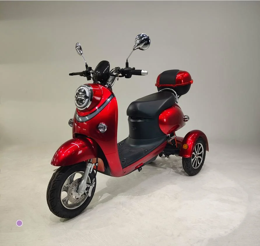 Electric Tricycle Mobility Scooter CE Approved Electric Motor Electric Scooter with Reverse Gear Electric Scooter for Handicapped 650W Motor Cargo Tricycle