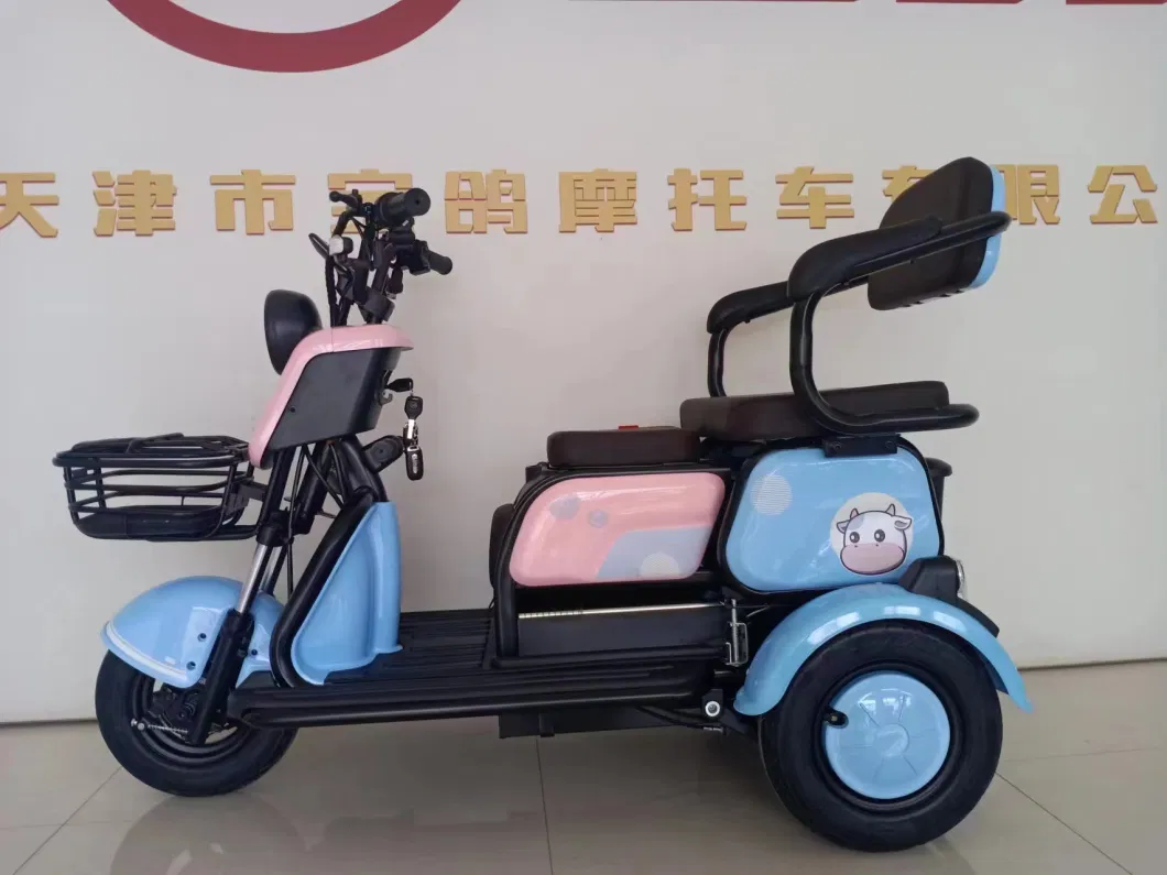 Electric Tricycle Small Rickshaw Passenger Tricycle 3 Seats