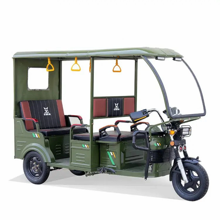 Hot Sale Cheap Wholesale Bulk Electric Tricycle for Passenger 1000W 1200W Heavy Load Closed Type Trike with Low Price