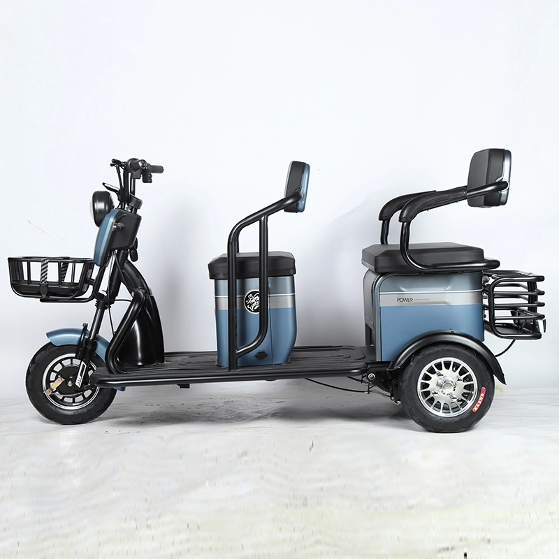 Good Quality Adult Aluminum Alloy 600W Electric Cargo Trike Vehicle Electric Tricycle for Seniors