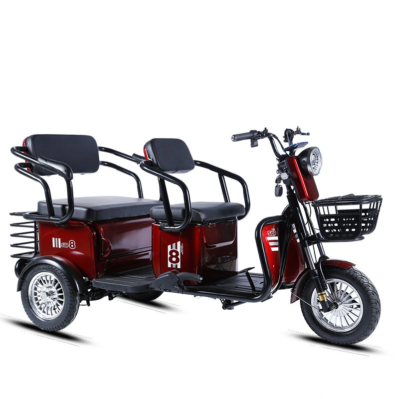 2022 New China Enclosed Green Powered 1000W Double Steel 3wheel Tricycle High Speed with Solar Panel Roof