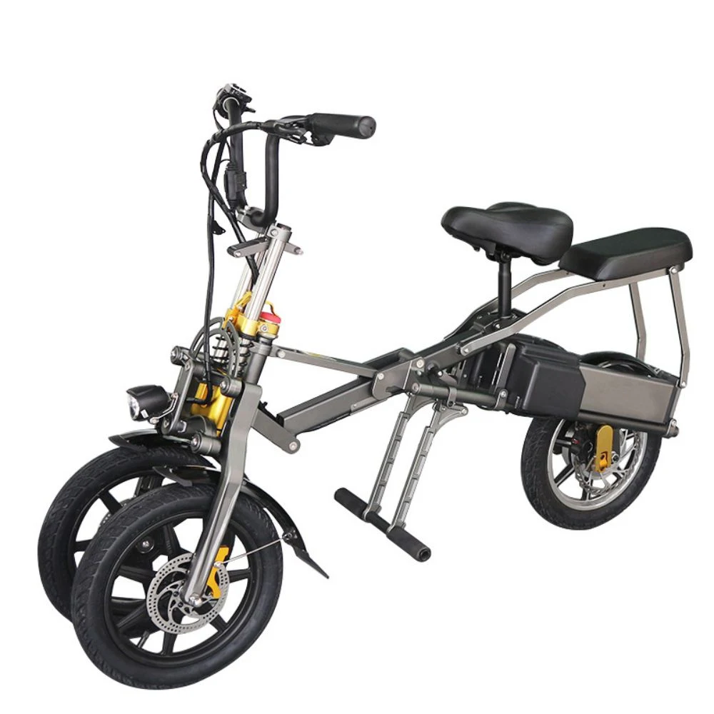 Cooperator High Quality Mini Folding Electric Tricycle Adults 3 Wheel Eclectric Bicycle