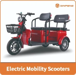 High Quality 4 Doors 4 Seats Closed Cabin Mobility Scooter Three Wheel Passenger Tricycle for Wholesale