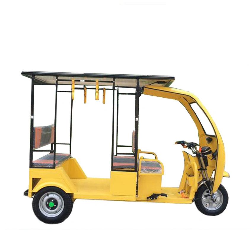 Rickshaw Solar Energy120km Electric Tuk Tuk 3 Passenger Three Wheel Electric Tricycle