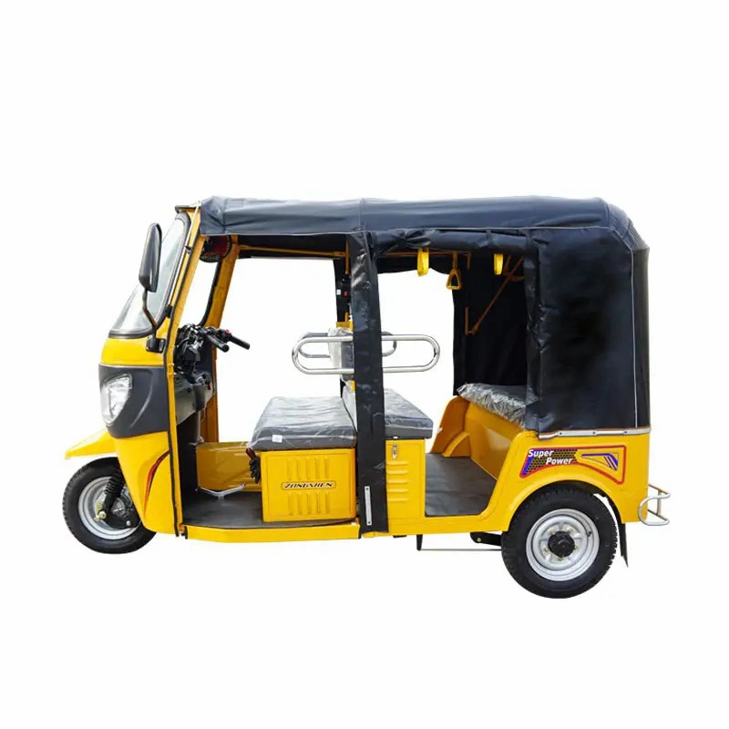 Cross-Border Export Motorized Three-Wheeled Tourism Tuk Tuk Passenger-Carrying Tricycle Adult Tricycle Made in China