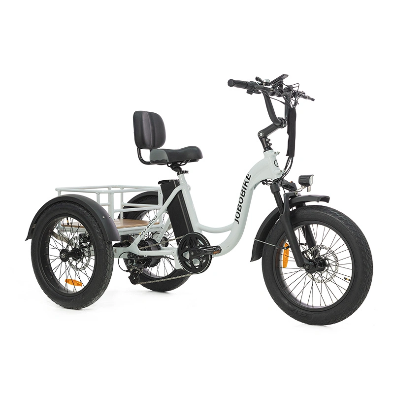 Aluminum Alloy 48V500W Bafang 15A 3 Wheel Ebike Open Cargo Electric Tricycle