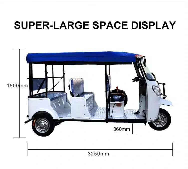 Best Quality Wheel Electric Passenger Tricycle Tuk-Tuk for Sale in USA