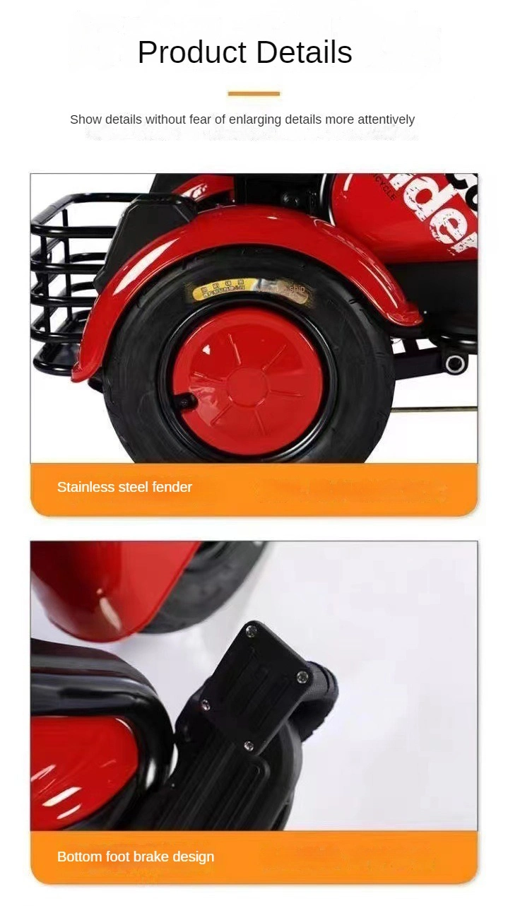 New Arrivals 48V 60V 600W 20A Maximum Speed 50km/H Three Wheels Electric Scooter Electric Tricycle