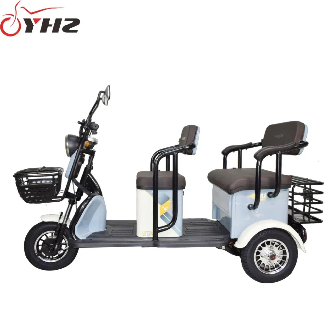 Open Body 600W Two Seat Electric Tricycle 3-Wheel Mobility Scooter Wholesale Price