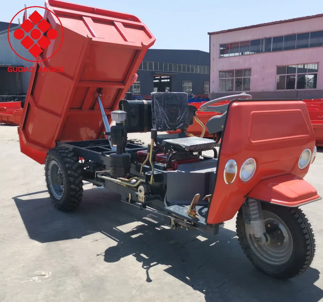 Chinese Factory Tipper Five Wheel Tricycle Motorized Gas Powered 300cc Self Loader Three Wheel Cargo Tricycle Manufactures