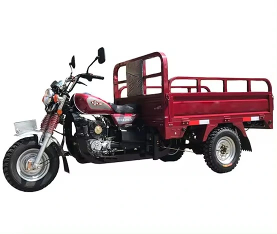 100-150cc Motorized Tricycle with Cabin Water Cooler Three Wheel Covered Gas Motorcycle Cargo Tricycle for Sale