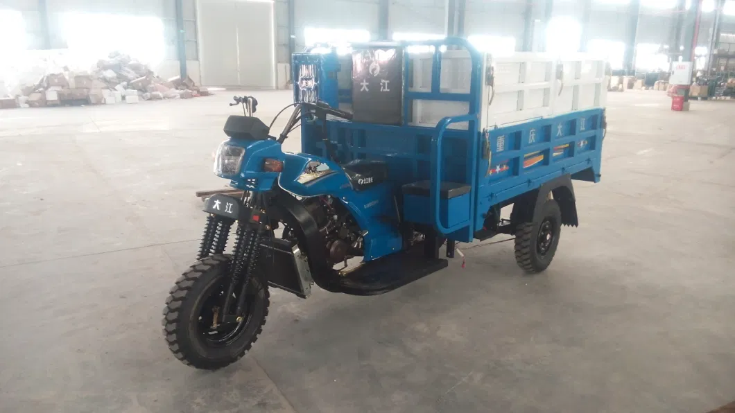 3-Wheel Bicycle with Gasoline Motor Engine Electric Cargo Tricycle Auto Rickshaw Passenger Wheel Motorcycle