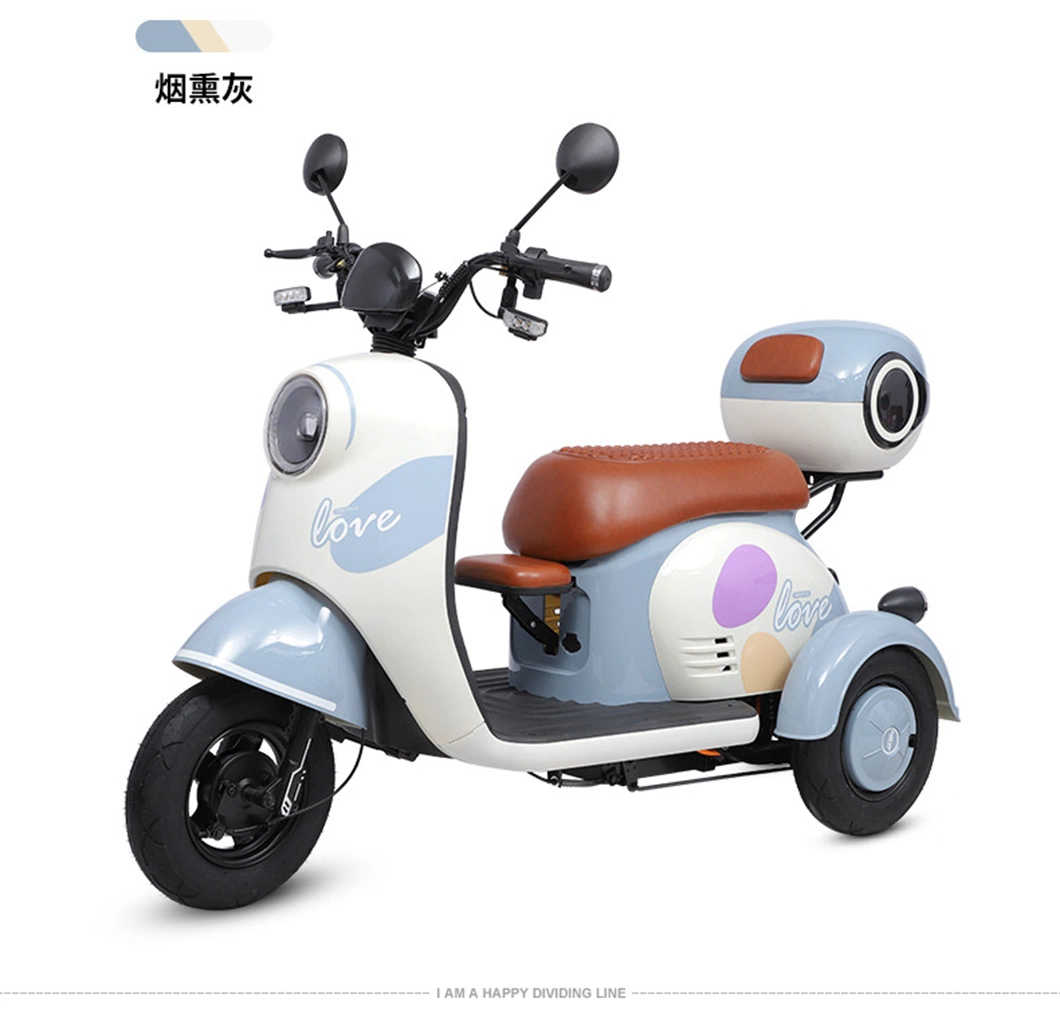 Elderly Disabled People Tricycle 800W Three Wheel Electric Scooter Tricycle for Passenger