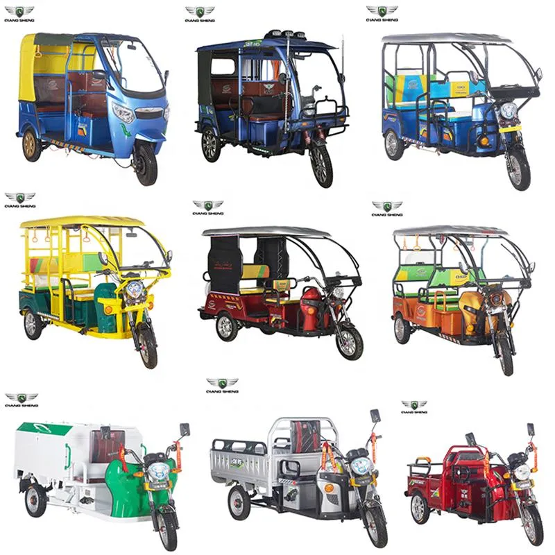 2023 E Rickshaw Electric Tricycle for Passenger Hot Sale