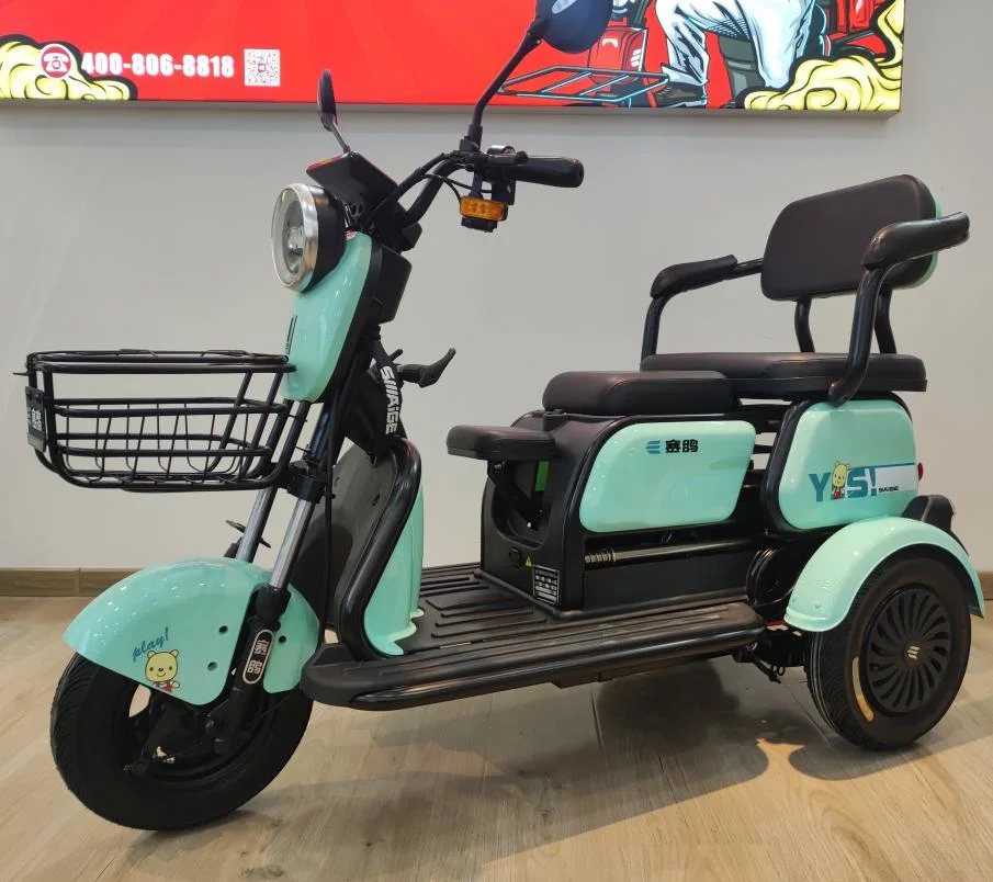 Saige Electric Elderly Tricycle with 500W Motor and Reverse Gear