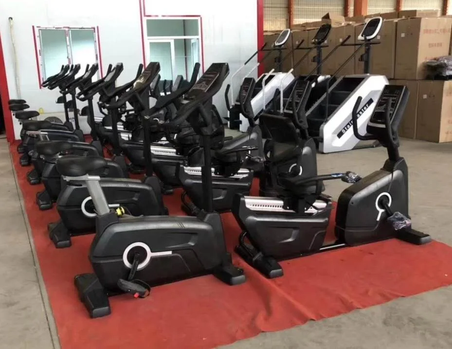 China New Style Recumbent Bike with Touch Screen Recumbent Bike Training Body Building Exercise Bike Gym Equipment