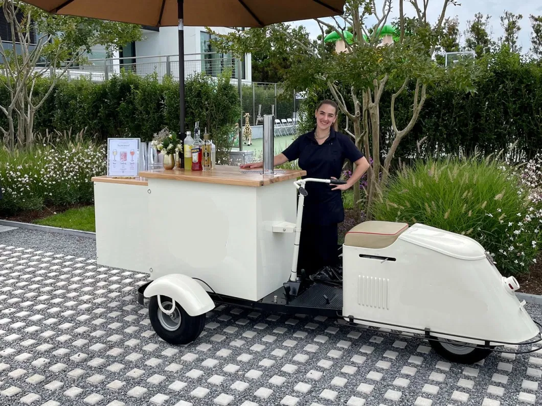 3 Wheel Bike Adult Tricycle Cocktails Cold Brew Coffee Mobile Food Carts Sale Street Outdoor Bike Ice Cream Food Truck