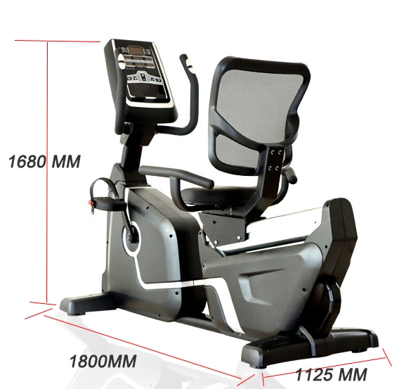 China New Style Recumbent Bike with Touch Screen Recumbent Bike Training Body Building Exercise Bike Gym Equipment