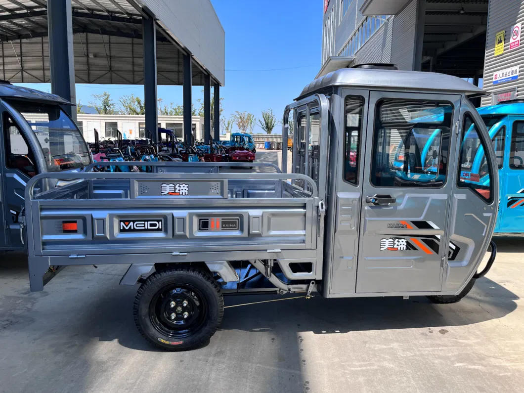 Meidi Cargo Tricycle Electric Three-Wheel Motorcycle with Closed Cabin