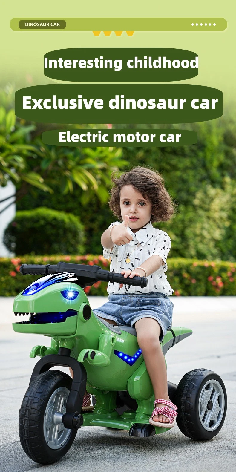 High Quality Electric Motorcycle for Kids with Three Wheel